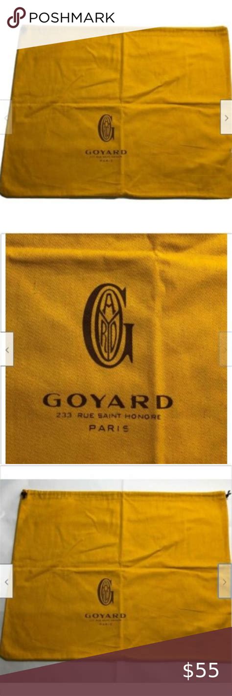 goyard dust bag color|genuine Goyard bag.